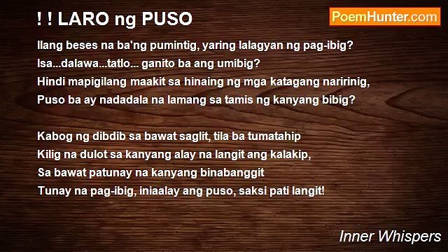 Inner Whispers - ! ! LARO ng PUSO