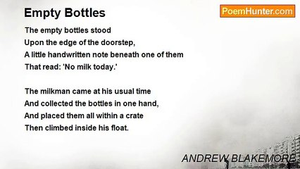 ANDREW BLAKEMORE - Empty Bottles