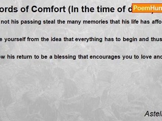 Astell Collins - Words of Comfort (In the time of death)