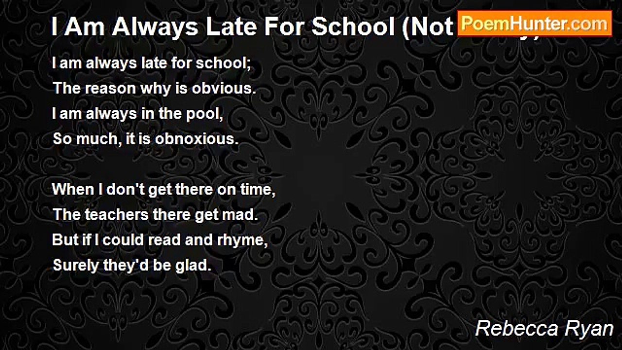 Rebecca Ryan - I Am Always Late For School (Not Really)