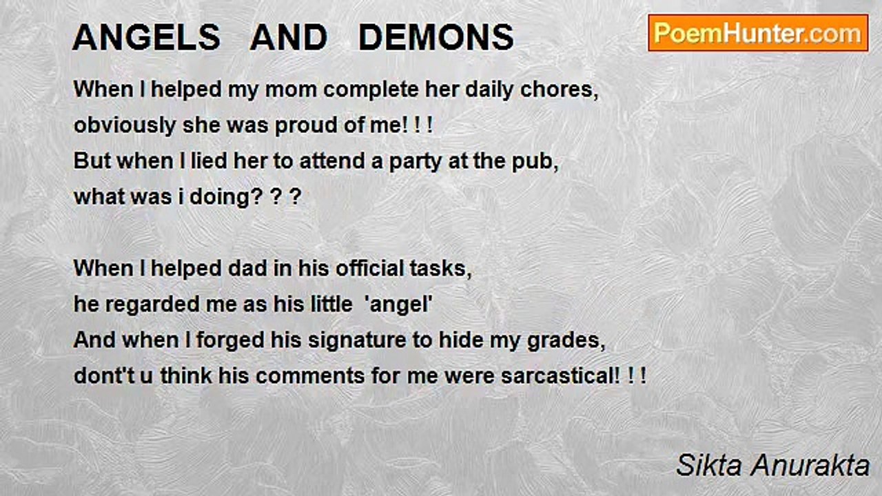 Sikta Anurakta - ANGELS   AND   DEMONS