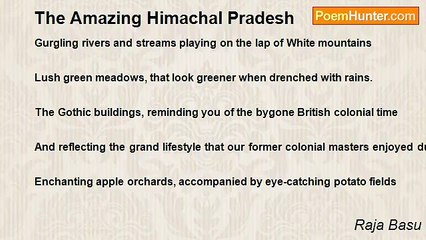 Raja Basu - The Amazing Himachal Pradesh