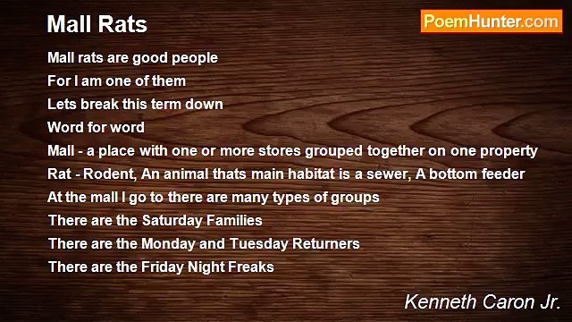 Kenneth Caron Jr. - Mall Rats