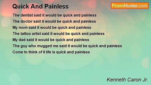 Kenneth Caron Jr. - Quick And Painless