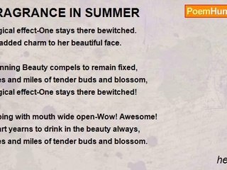 hema ravi - FRAGRANCE IN SUMMER