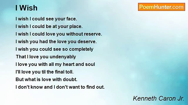 Kenneth Caron Jr. - I Wish