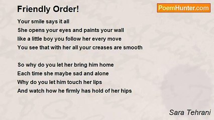 Sara Tehrani - Friendly Order!