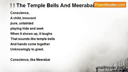 maitreyee joshi - ! ! The Temple Bells And Meerabai! !