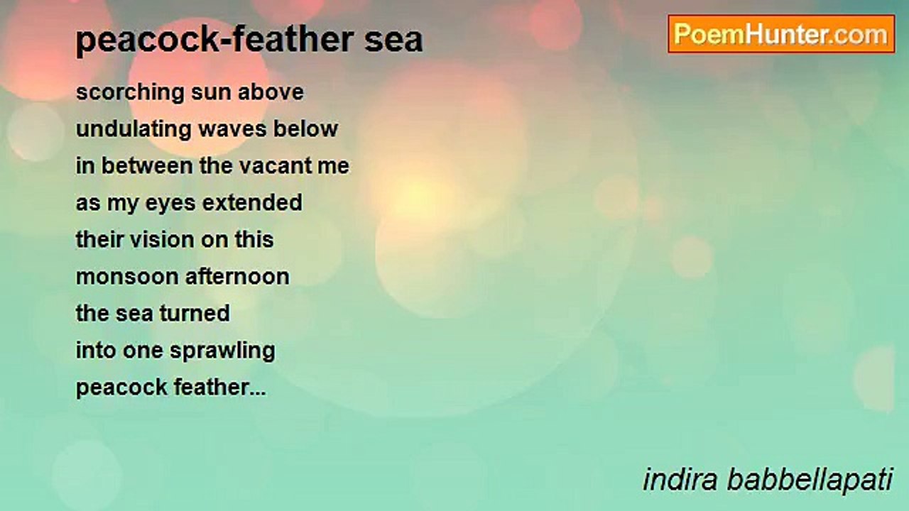 indira babbellapati - peacock-feather sea