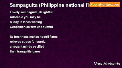 Noel Horlanda - Sampaguita (Philippine national flower)