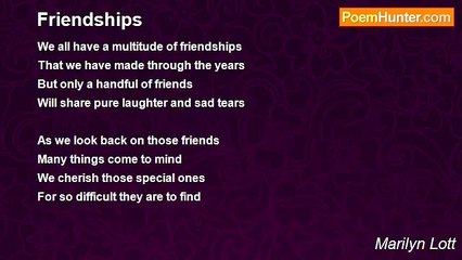 Marilyn Lott - Friendships