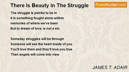 JAMES T. ADAIR - There Is Beauty In The Struggle