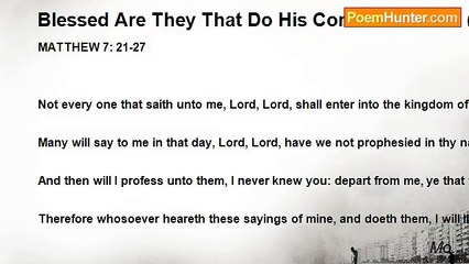 Mo... - Blessed Are They That Do His Commandments (Bible)