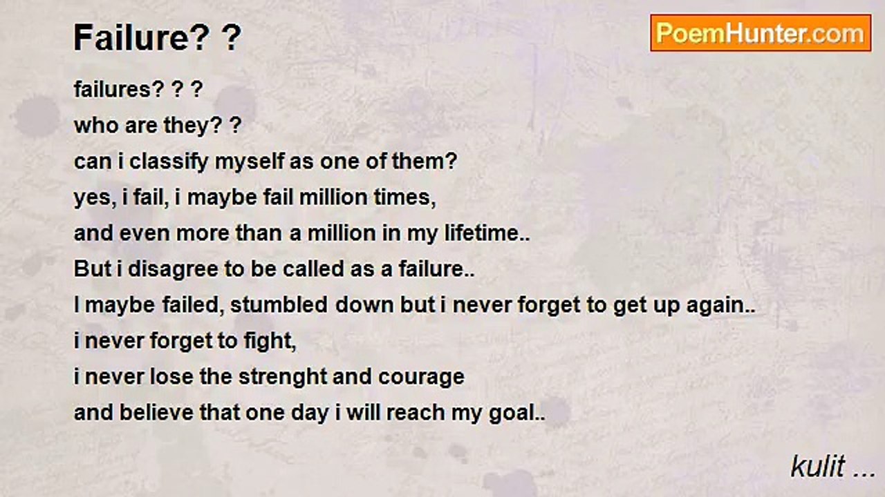 kulit ... - Failure? ?
