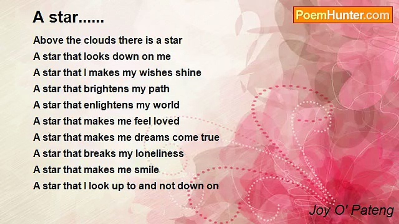 Joy O' Pateng - A star......