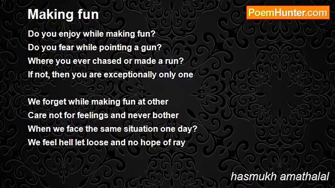 hasmukh amathalal - Making fun