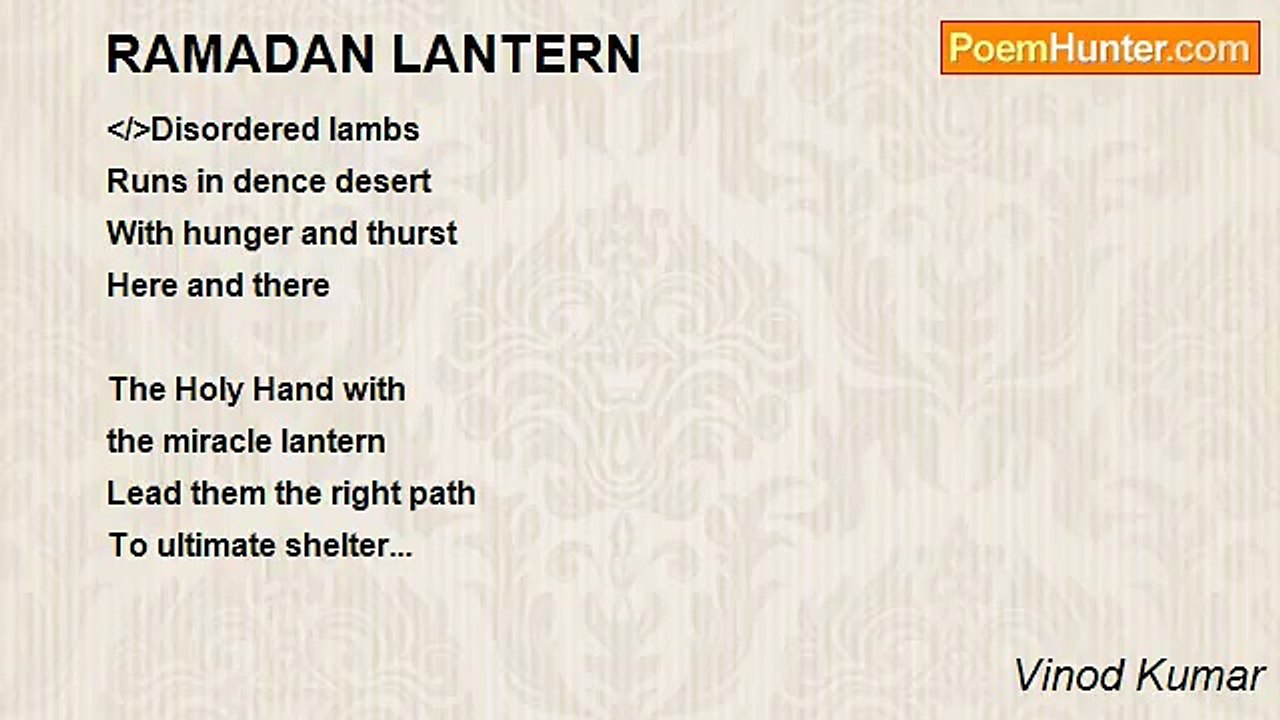 Vinod Kumar - RAMADAN LANTERN