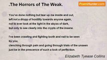 Elizabeth Tyease Collins - .The Horrors of The Weak.