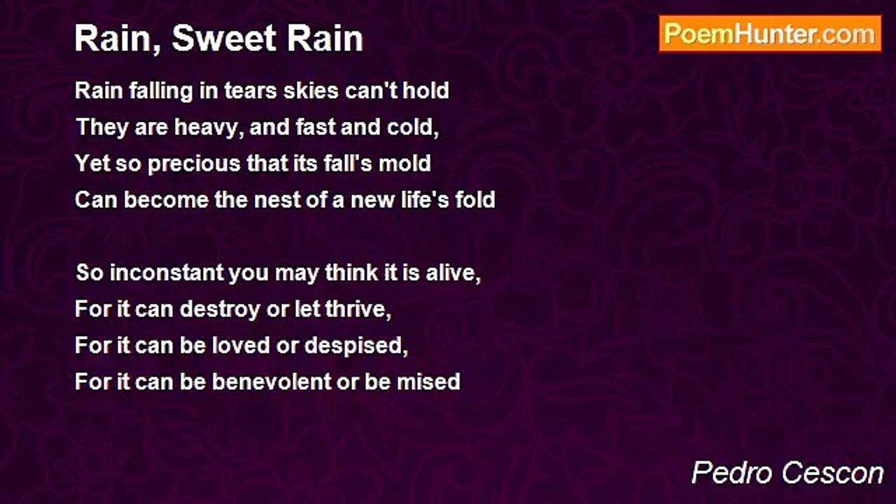 Pedro Cescon - Rain, Sweet Rain