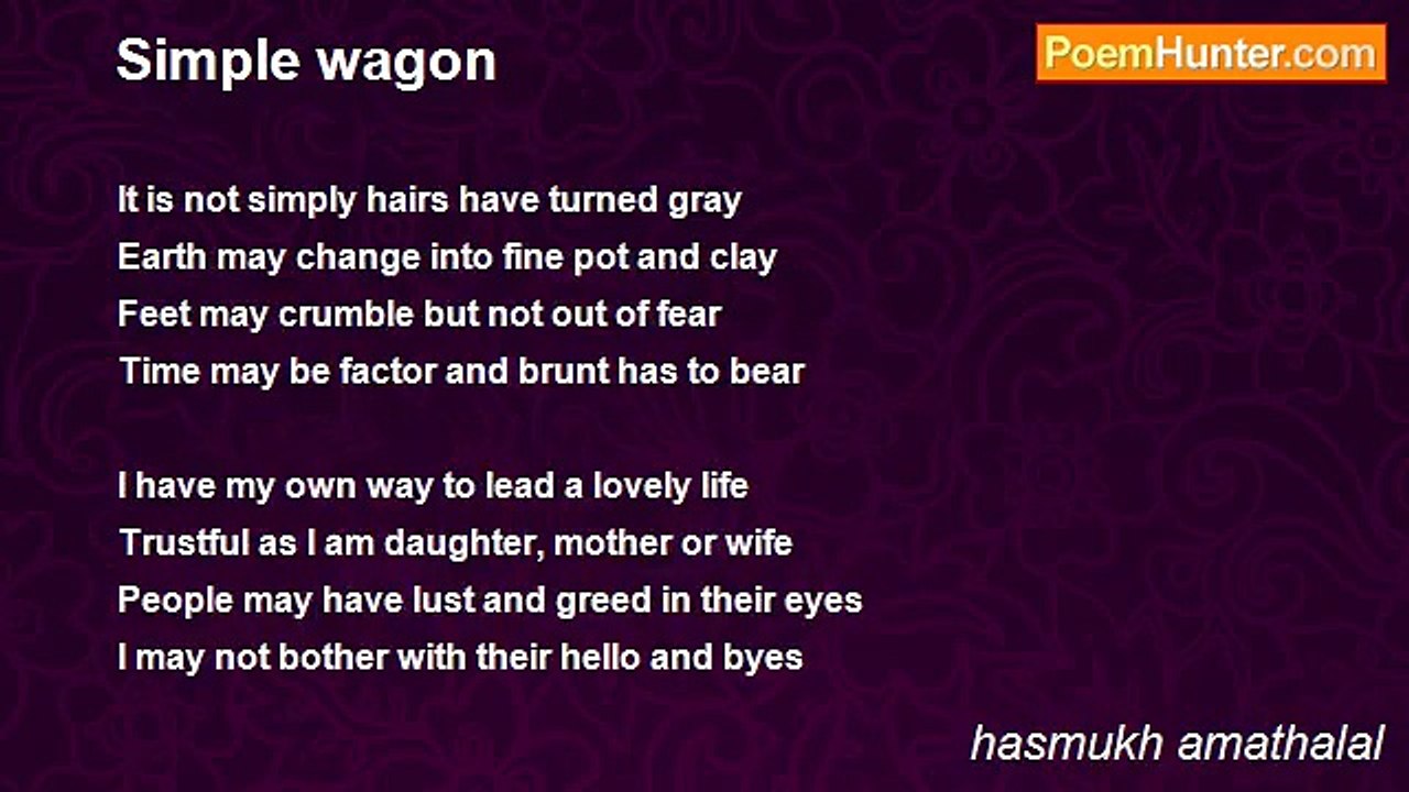 hasmukh amathalal - Simple wagon
