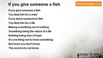 Ahmad Shiddiqi - If you give someone a fish