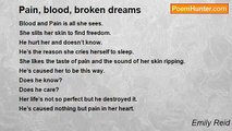Emily Reid - Pain, blood, broken dreams