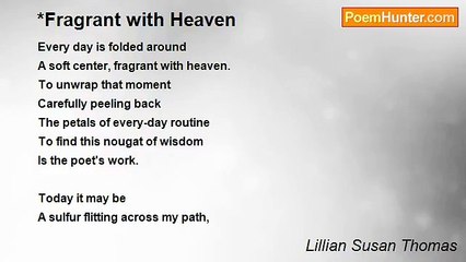 Lillian Susan Thomas - *Fragrant with Heaven