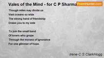 Irene C S ClarkHogg - Vales of the Mind - for C P Sharma