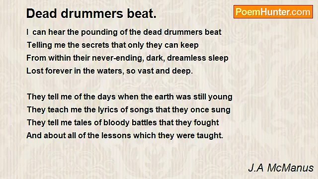 J.A McManus - Dead drummers beat.