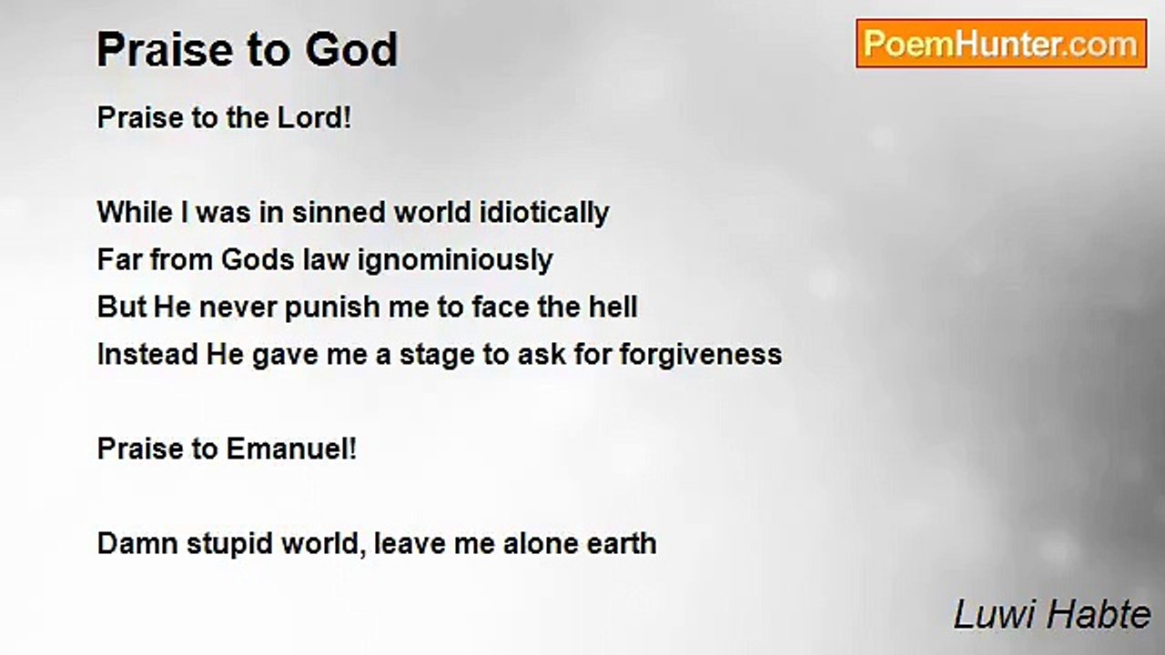 Luwi Habte - Praise to God
