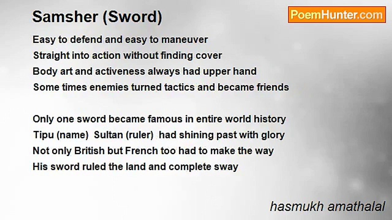hasmukh amathalal - Samsher (Sword)