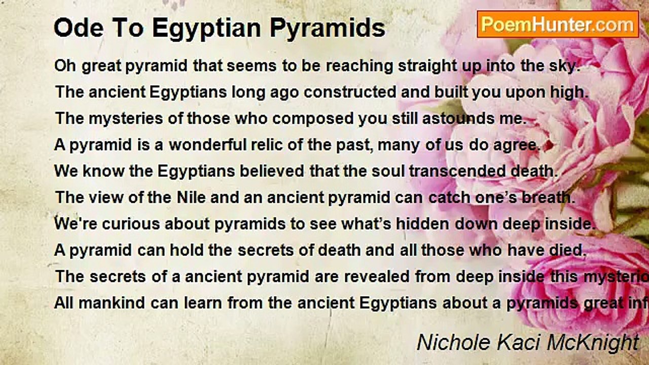 Nichole Kaci McKnight - Ode To Egyptian Pyramids