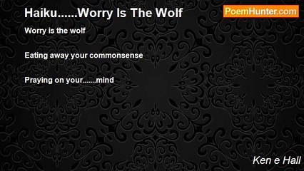 Ken e Hall - Haiku......Worry Is The Wolf