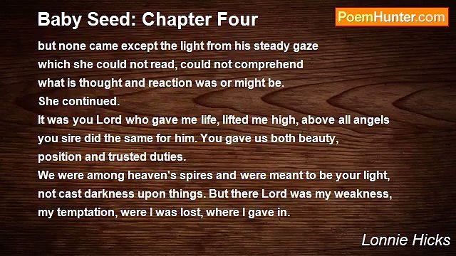 Lonnie Hicks - Baby Seed: Chapter Four