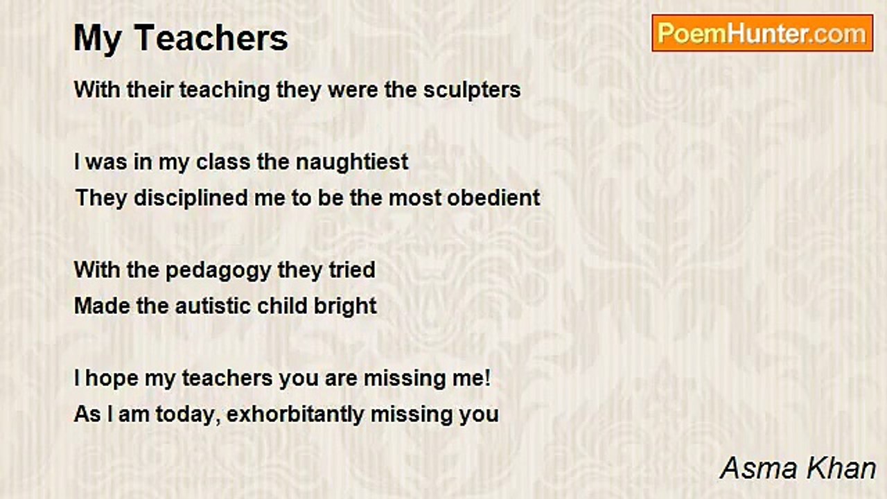 Asma Khan - My Teachers