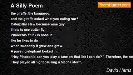 David Harris - A Silly Poem