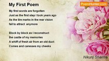 Nikunj Sharma - My First Poem