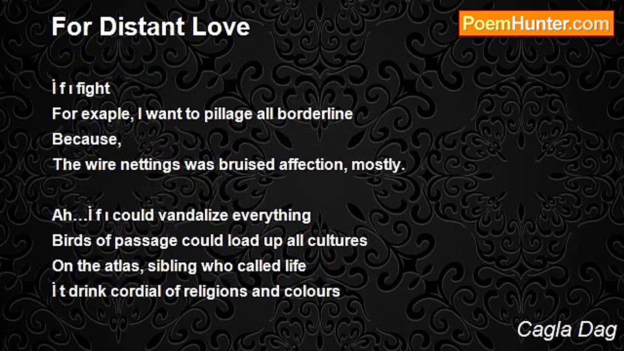 Cagla Dag - For Distant Love