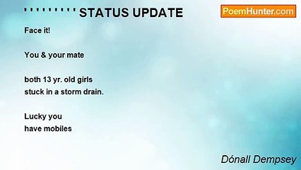 Dónall Dempsey - ' ' ' ' ' ' ' ' ' STATUS UPDATE