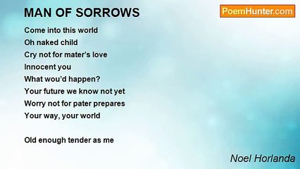 Noel Horlanda - MAN OF SORROWS