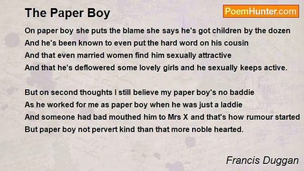 Francis Duggan - The Paper Boy