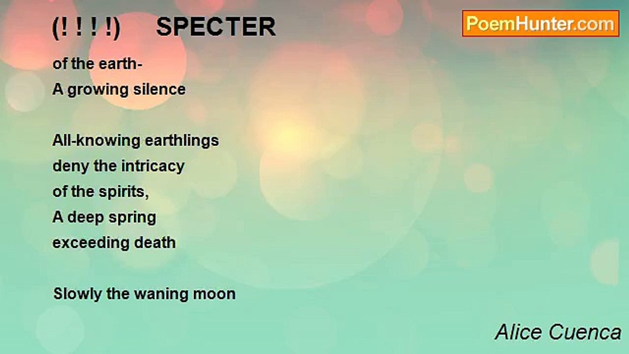 Alice Cuenca - (! ! ! !)     SPECTER