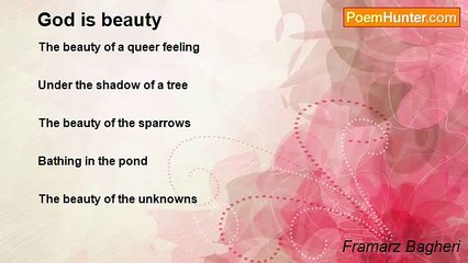 Framarz Bagheri - God is beauty