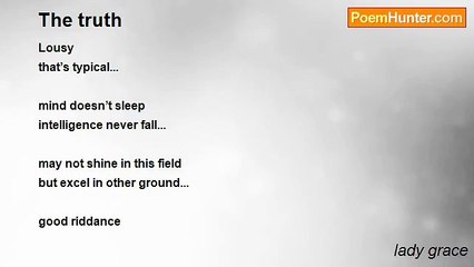 lady grace - The truth