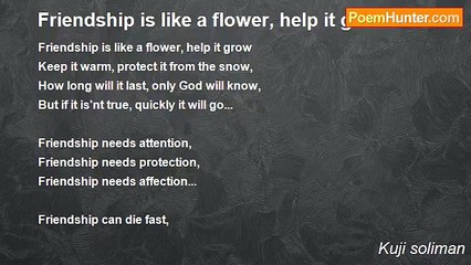 Kuji soliman - Friendship is like a flower, help it grow!