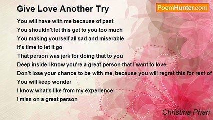 Christina Phan - Give Love Another Try