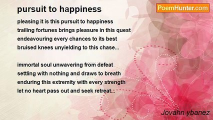 Jovahn ybanez - pursuit to happiness