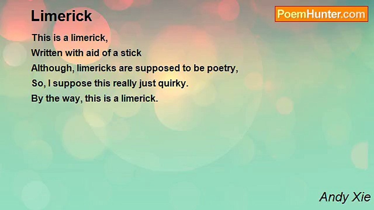 Andy Xie - Limerick