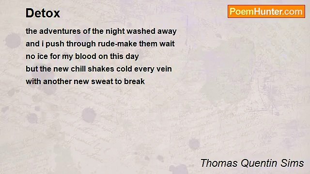 Thomas Quentin Sims - Detox