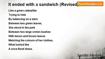 Sandra Martyres - It ended with a sandwich (Revised)